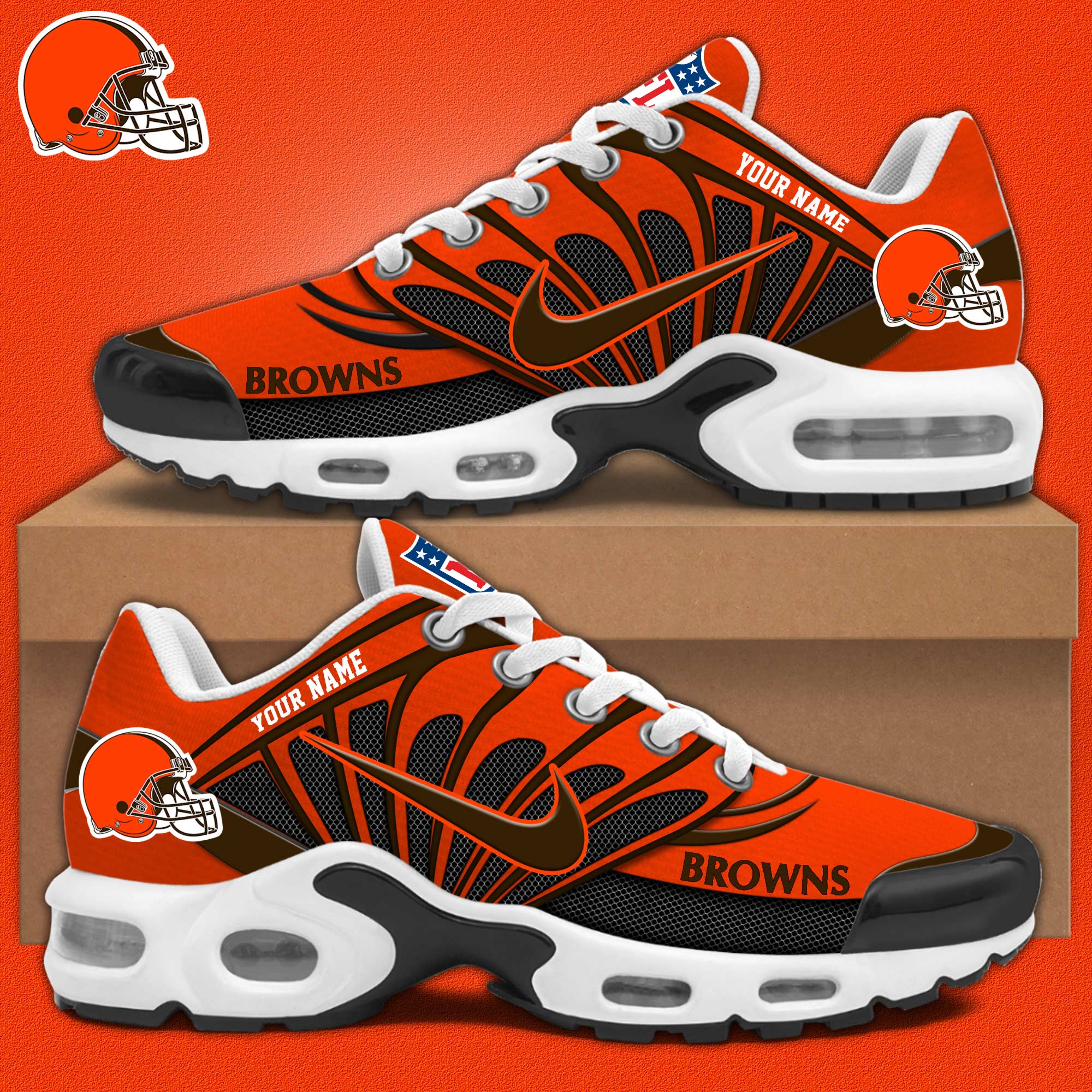 JWFancy Cleveland Browns TN Shoes Sneakers For Men And Women