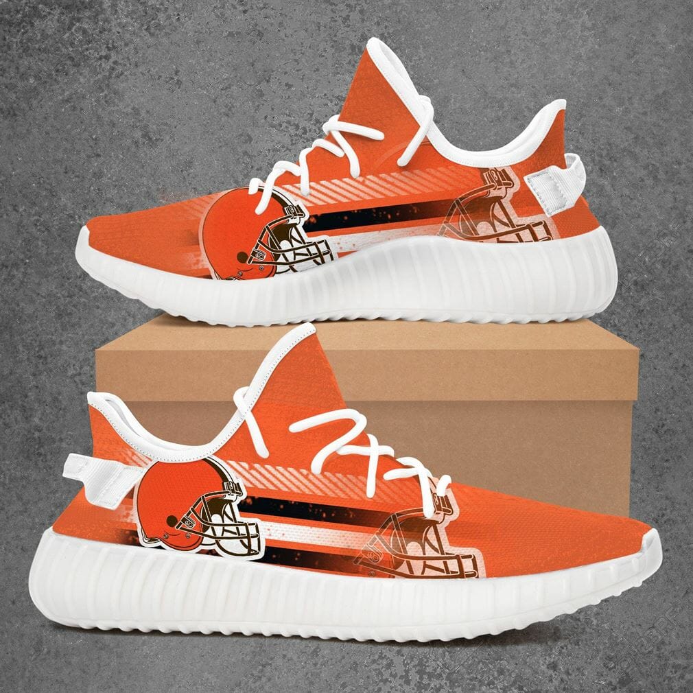JWFancy Cleveland Browns Yeezy Boost Shoes For Men And Women