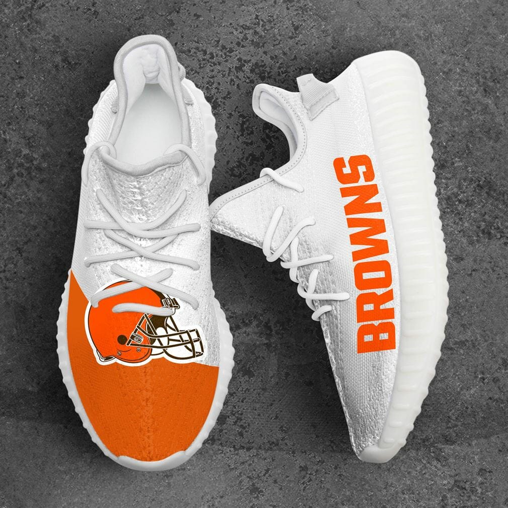 JWFancy Cleveland Browns Yeezy Boost Shoes For Men And Women