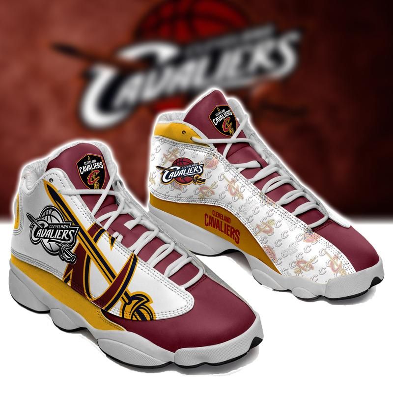 JWFancy Cleveland Cavaliers AJ13 Sneakers Shoes For Men And Women