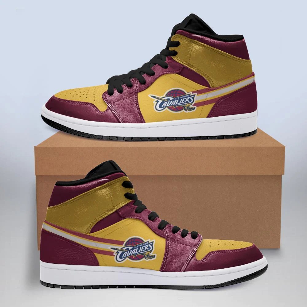 JWFancy Cleveland Cavaliers NBA AJ1 High Sneakers Shoes For Men And Women