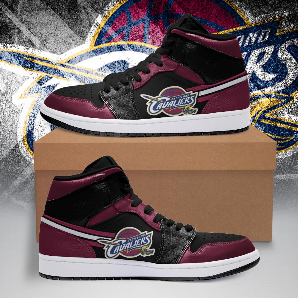JWFancy Cleveland Cavaliers NBA AJ1 High Sneakers Shoes For Men And Women