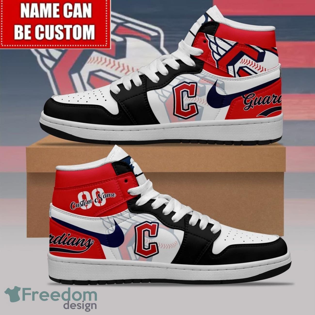 JWFancy Cleveland Guardians AJ1 High Sneakers Shoes For Men And Women