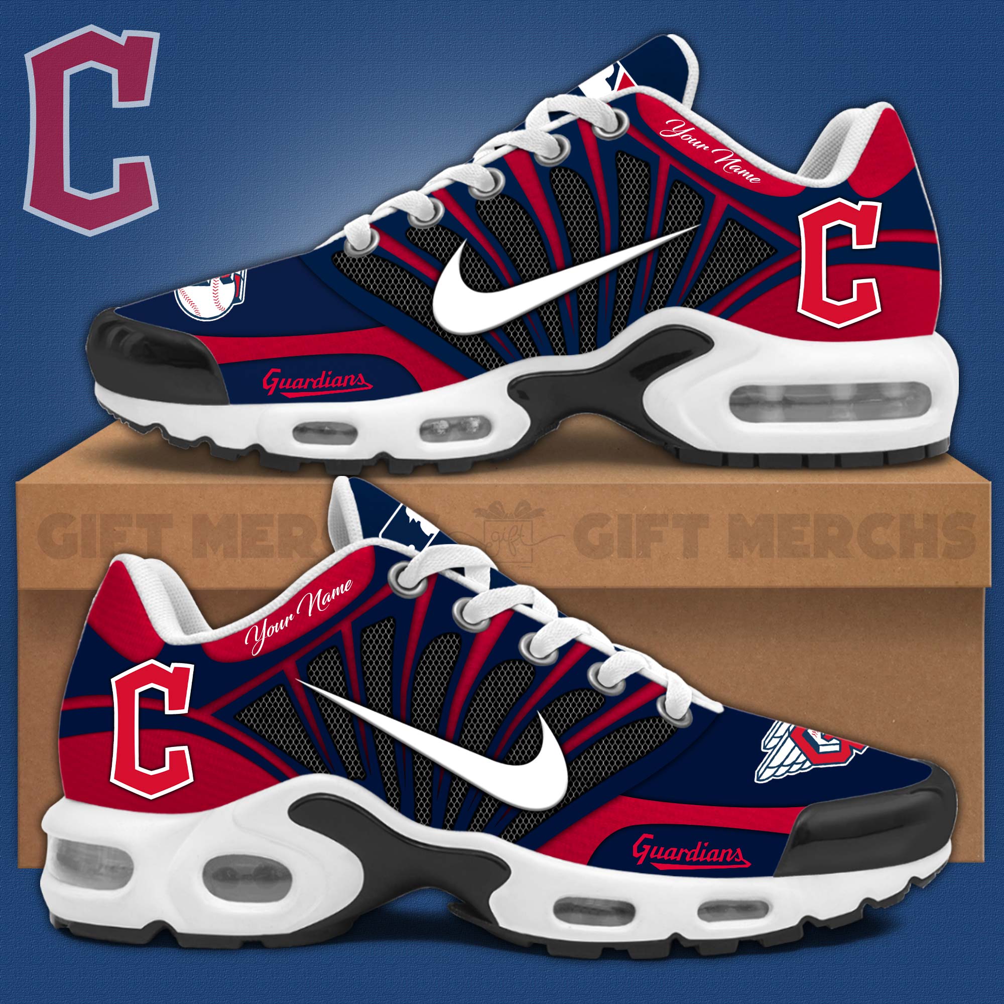 JWFancy Cleveland Guardians TN Shoes Sneakers For Men And Women