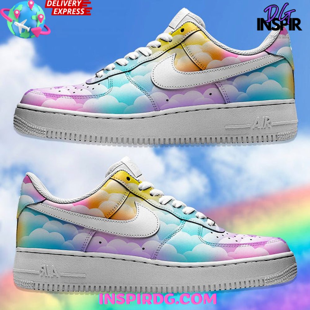 JWFancy Cloudy Color Sky Air Low-Top Sneakers Shoes For Men And Women