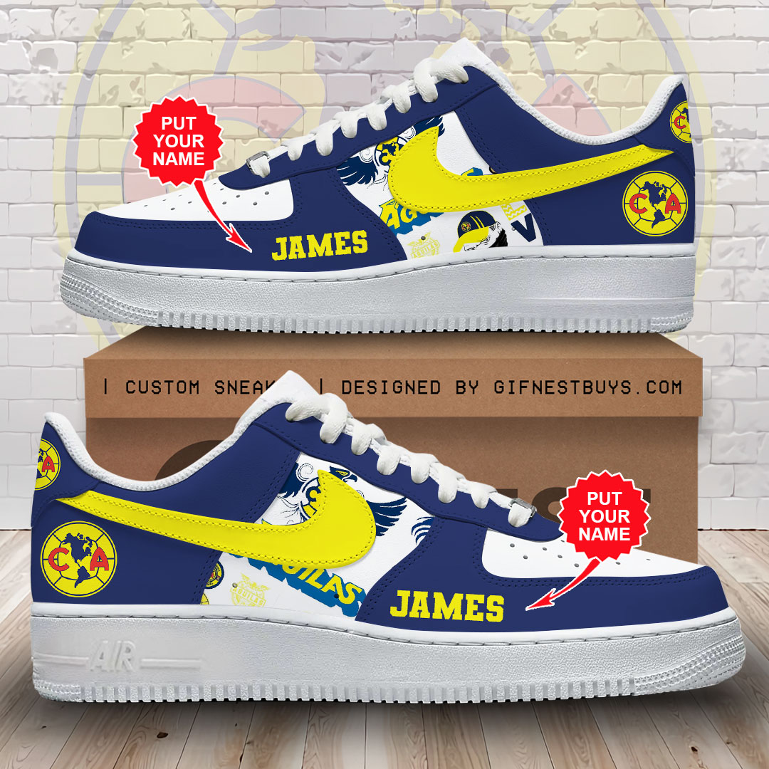 JWFancy Club AmÃ©rica Air Low-Top Sneakers Shoes For Men And Women