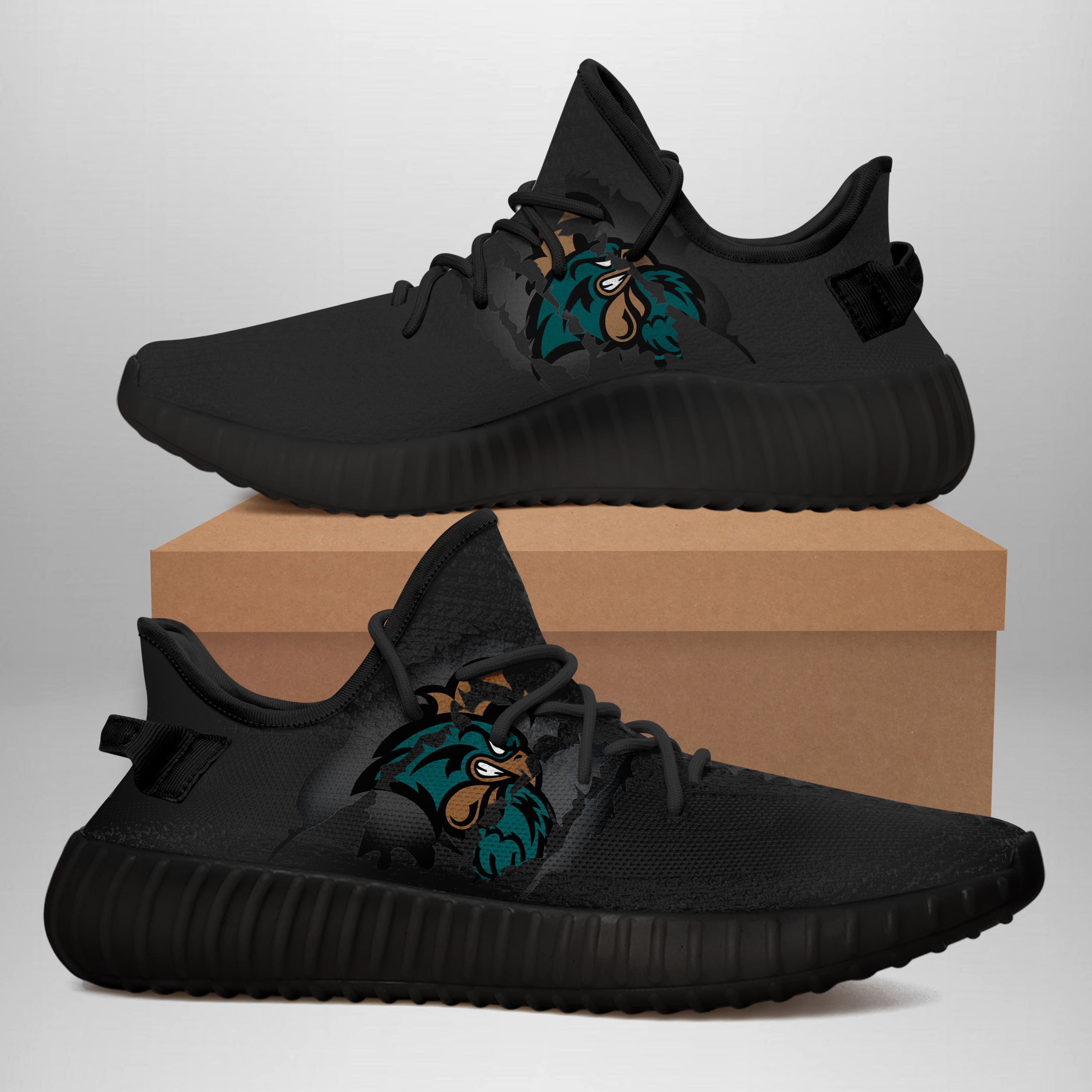 JWFancy Coastal Carolina Chanticleers Yeezy Boost Shoes For Men And Women