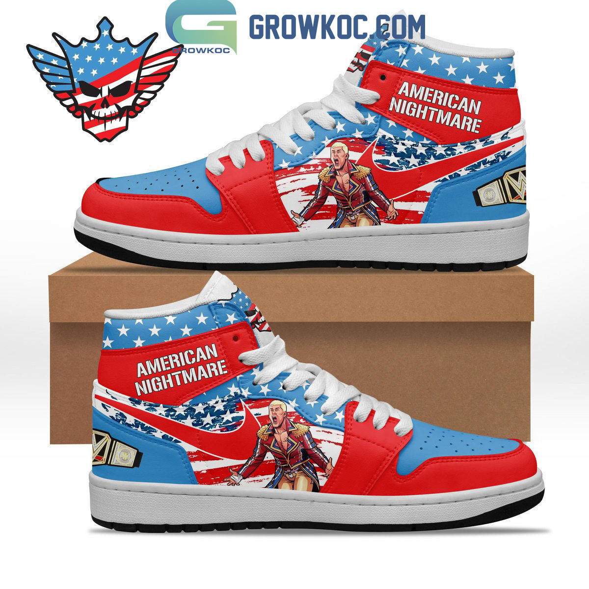 JWFancy Cody Rhodes AJ1 High Sneakers Shoes For Men And Women