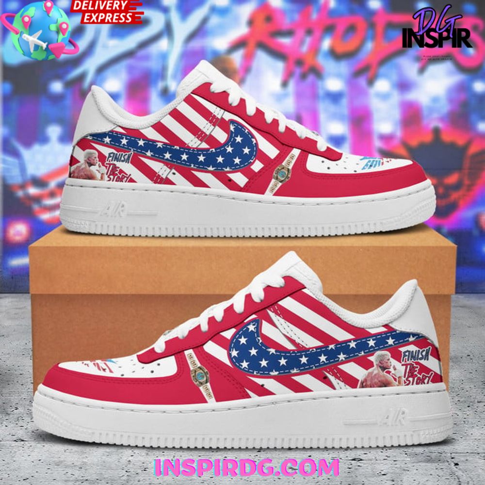 JWFancy Cody Rhodes Finish The Story Air Low-Top Sneakers Shoes For Men And Women
