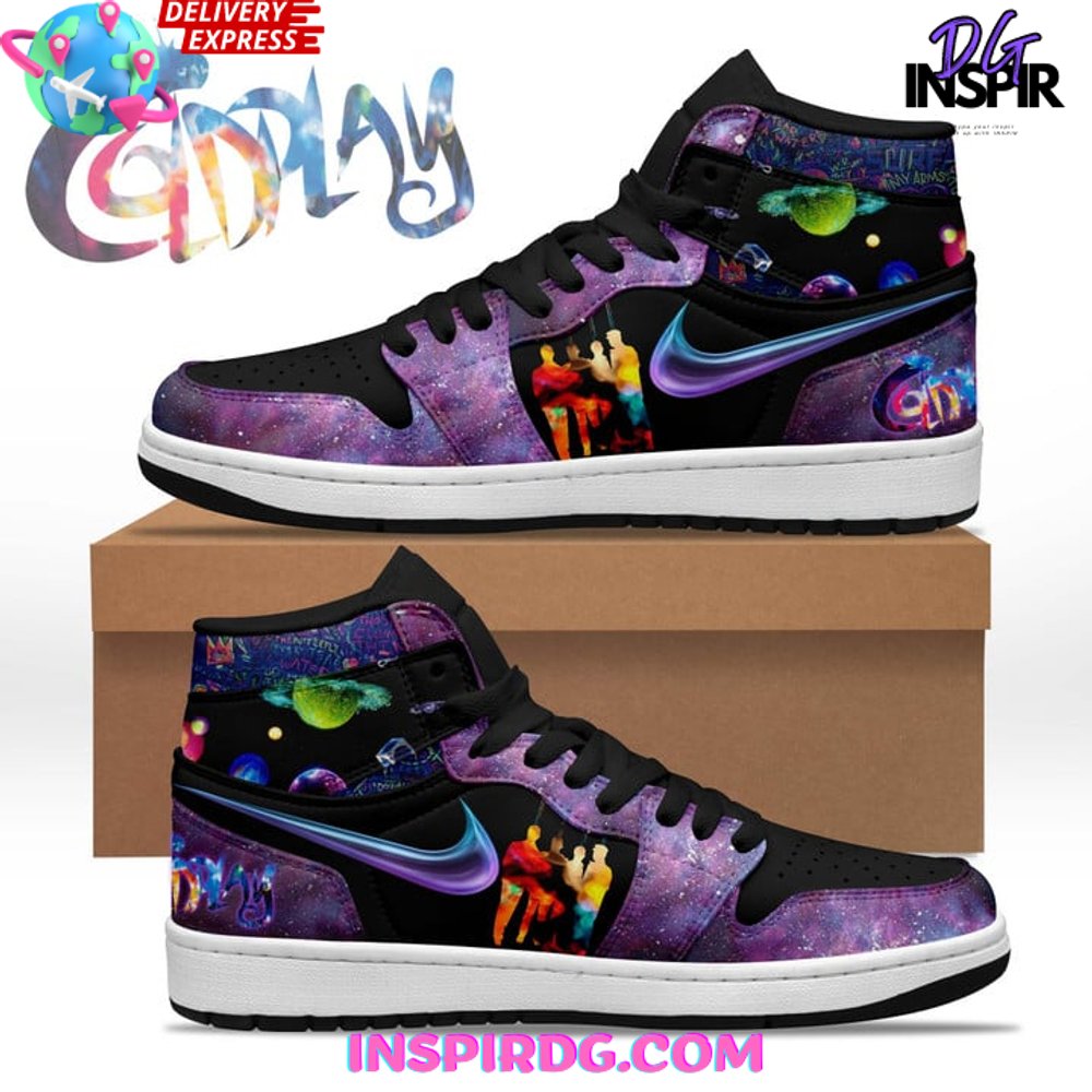JWFancy Coldplay AJ1 High Sneakers Shoes For Men And Women