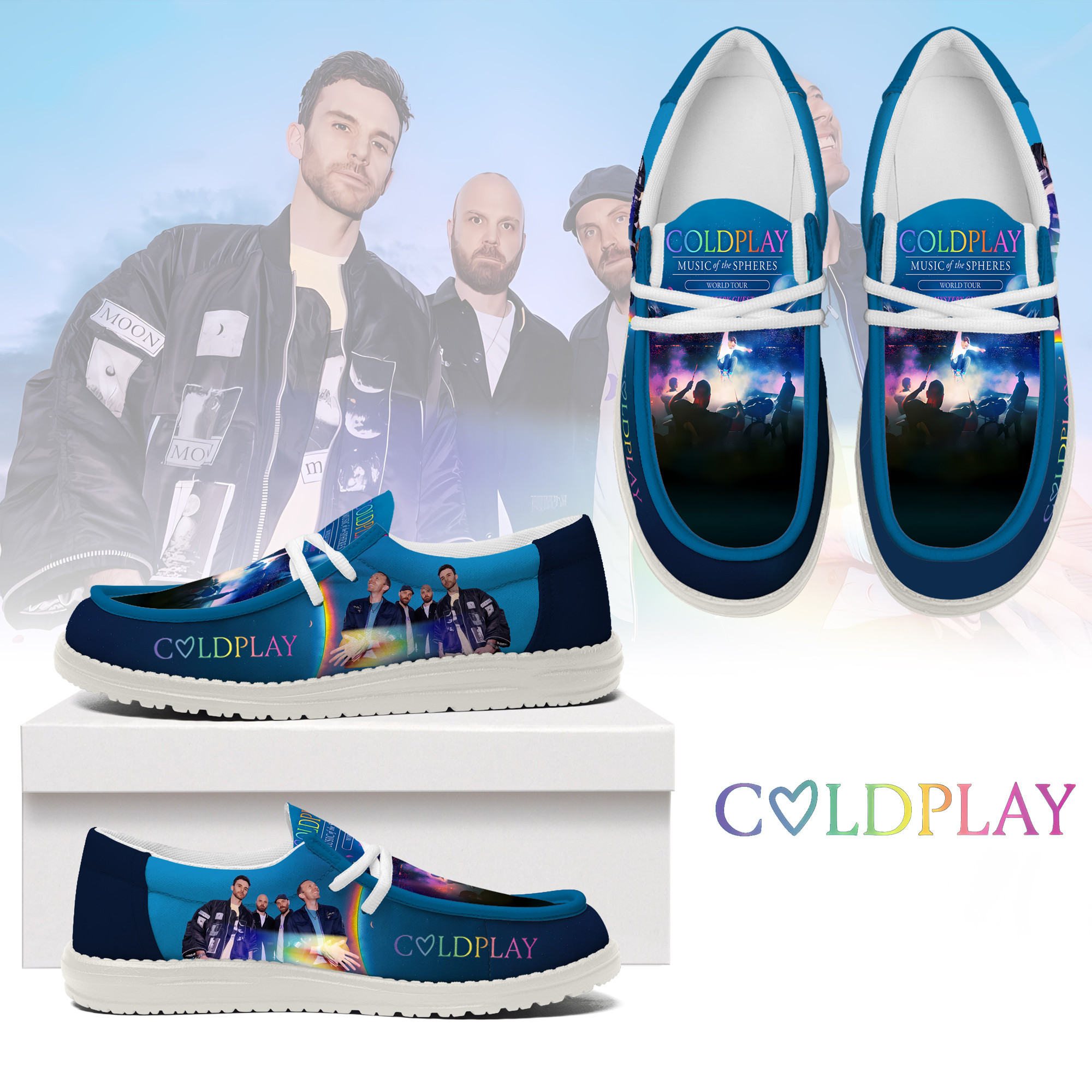JWFancy Coldplay – Custom Name Hey Dude