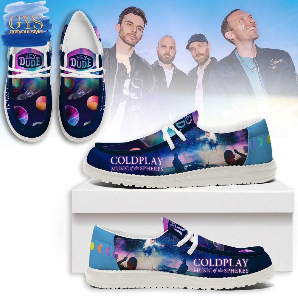 JWFancy Coldplay Hey Dude Shoes Wally Men's Lace Up Loafers Comfortable For Men And Women