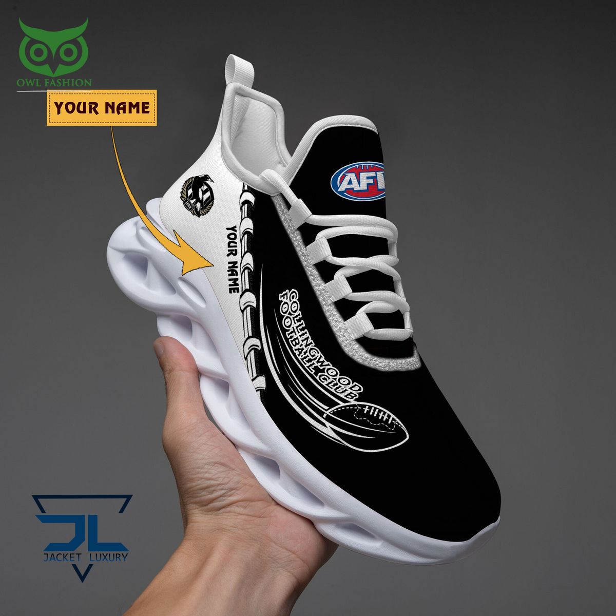 JWFancy Collingwood Football Max Soul Shoes Sneakers For Men And Women