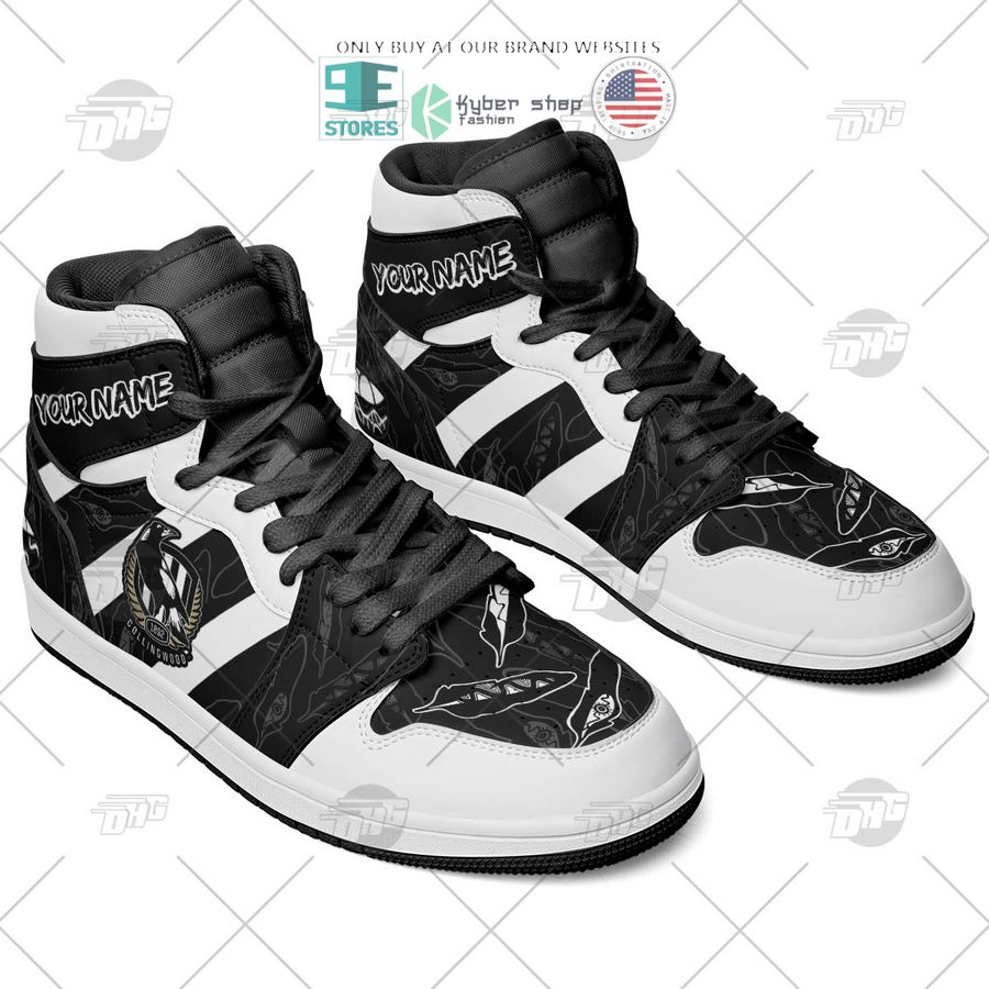 JWFancy Collingwood Magpies AFL AJ1 High Sneakers Shoes For Men And Women