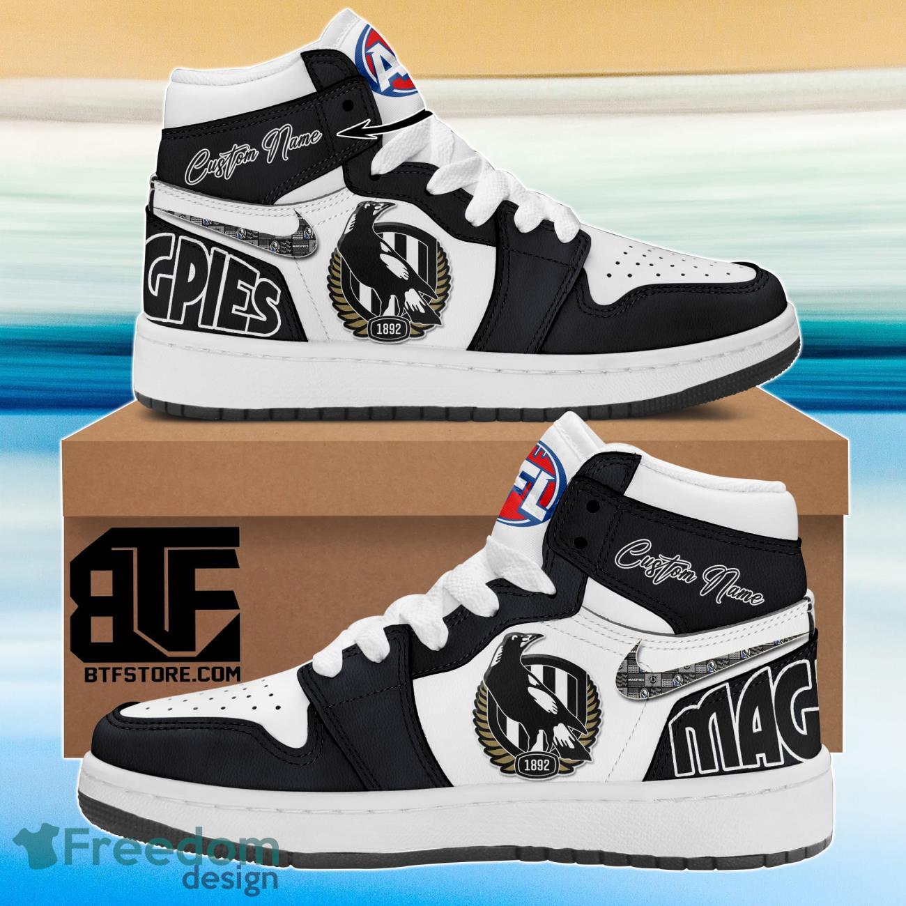 JWFancy Collingwood Magpies AJ1 High Sneakers Shoes For Men And Women