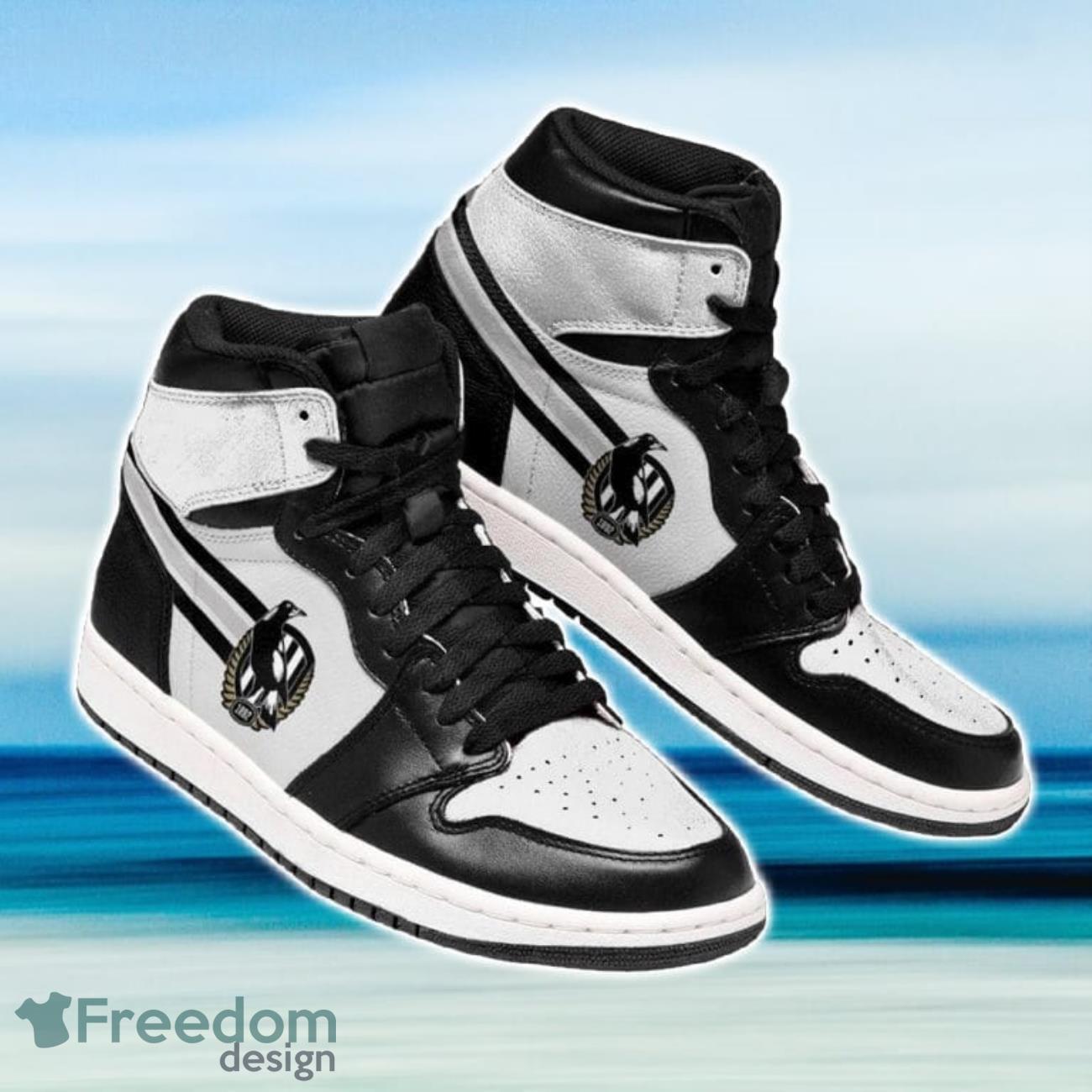 JWFancy Collingwood Magpies AJ1 High Sneakers Shoes For Men And Women