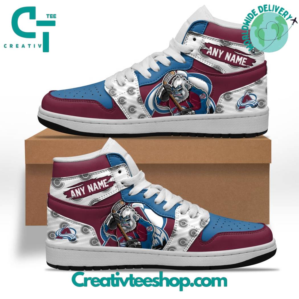 JWFancy Colorado Avalanche AJ1 High Sneakers Shoes For Men And Women