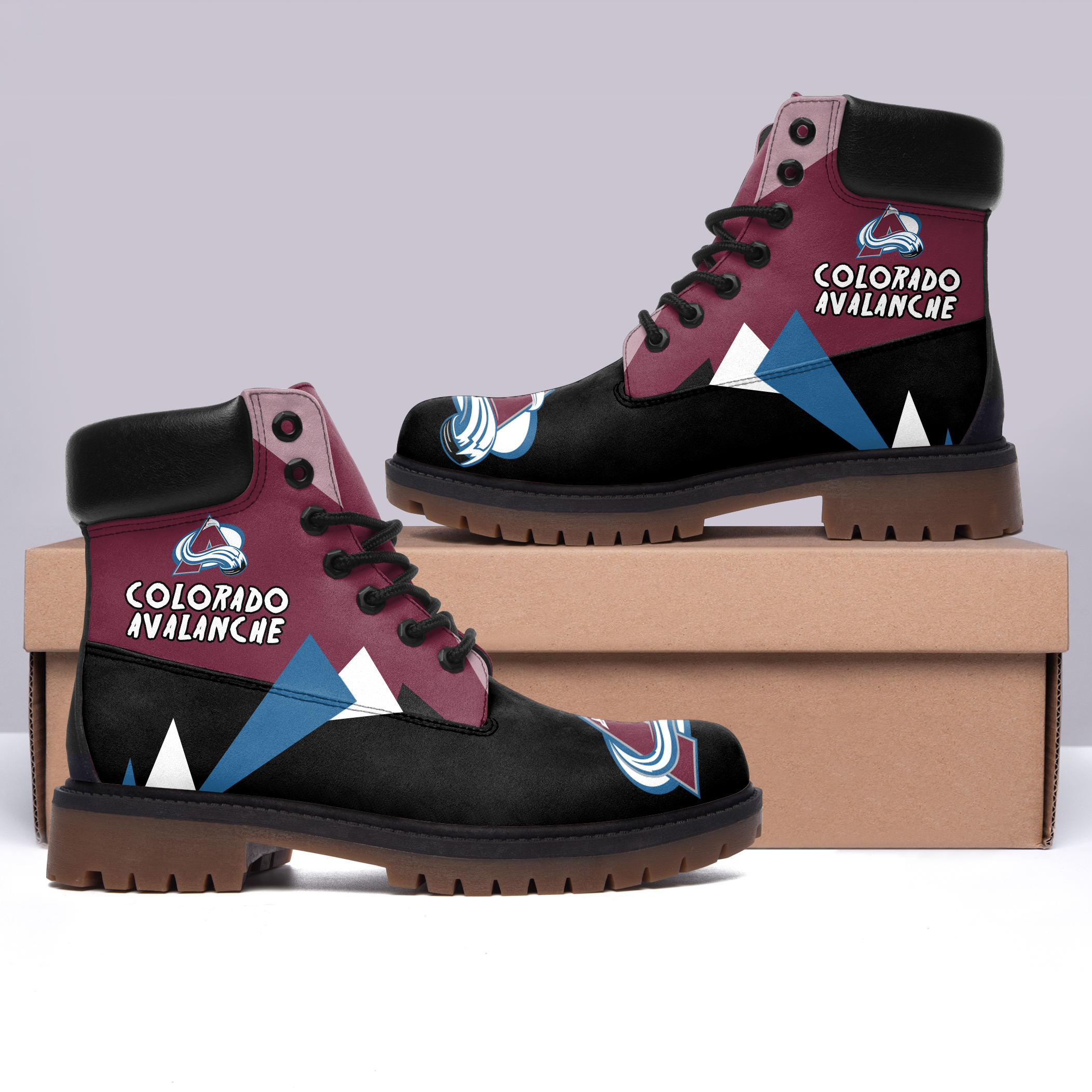 JWFancy Colorado Avalanche Boots Shoes For Men And Women