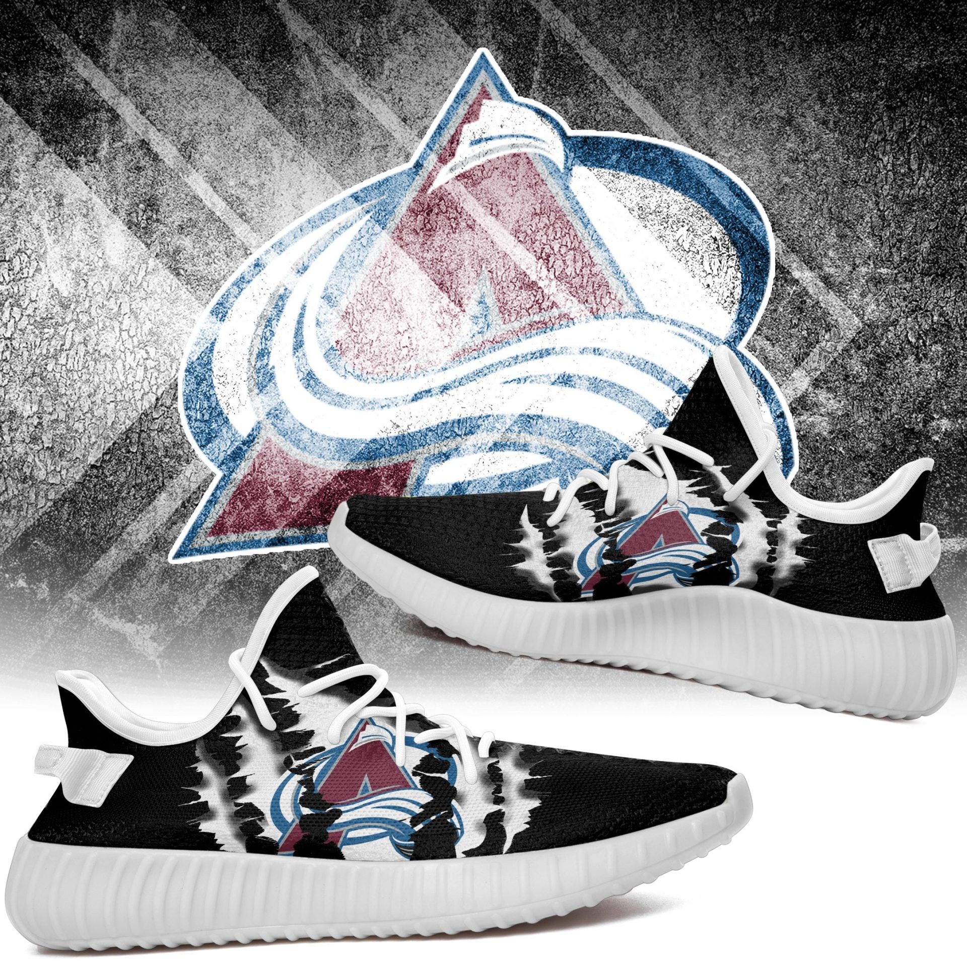 JWFancy Colorado Avalanche Yeezy Boost Shoes For Men And Women