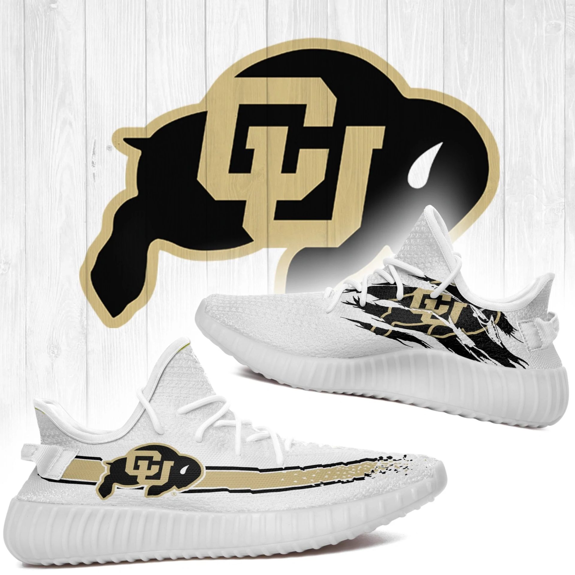 JWFancy Colorado Buffaloes Yeezy Boost Shoes For Men And Women