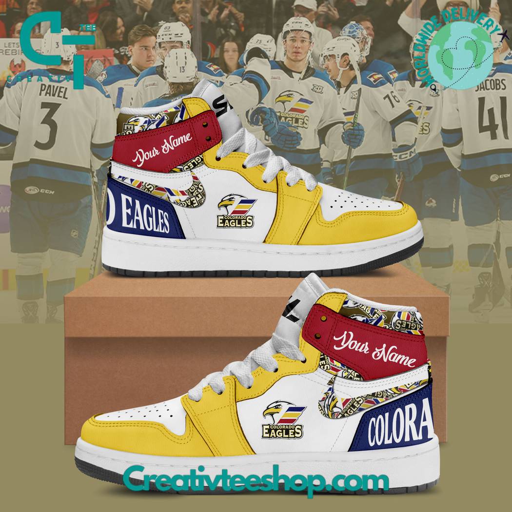 JWFancy Colorado Eagles AJ1 High Sneakers Shoes For Men And Women