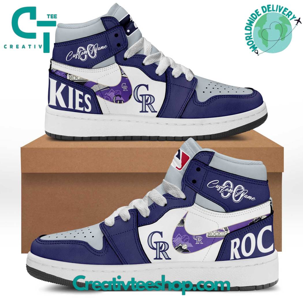 JWFancy Colorado Rockies AJ1 High Sneakers Shoes For Men And Women