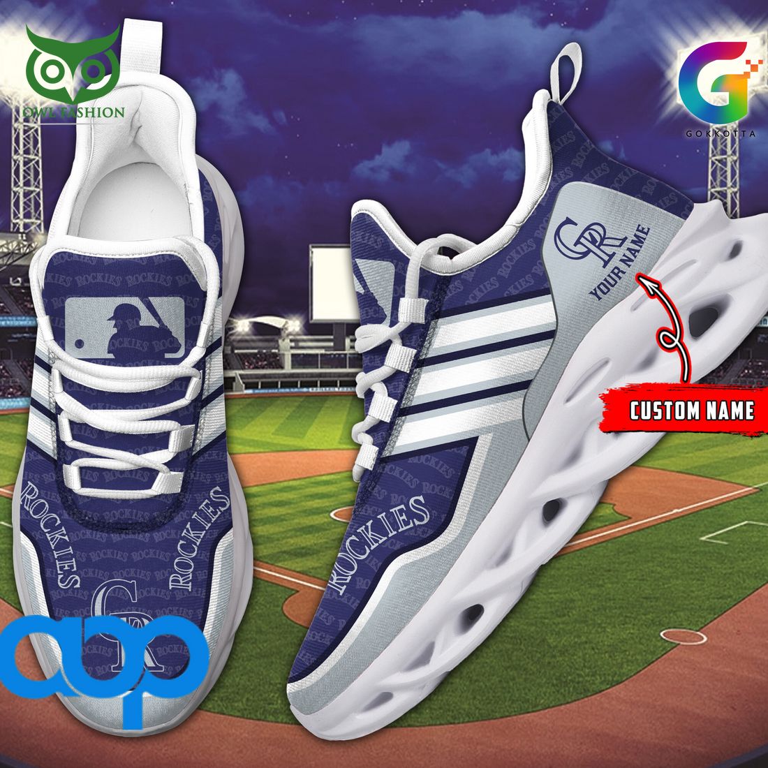JWFancy Colorado Rockies Max Soul Shoes Sneakers For Men And Women