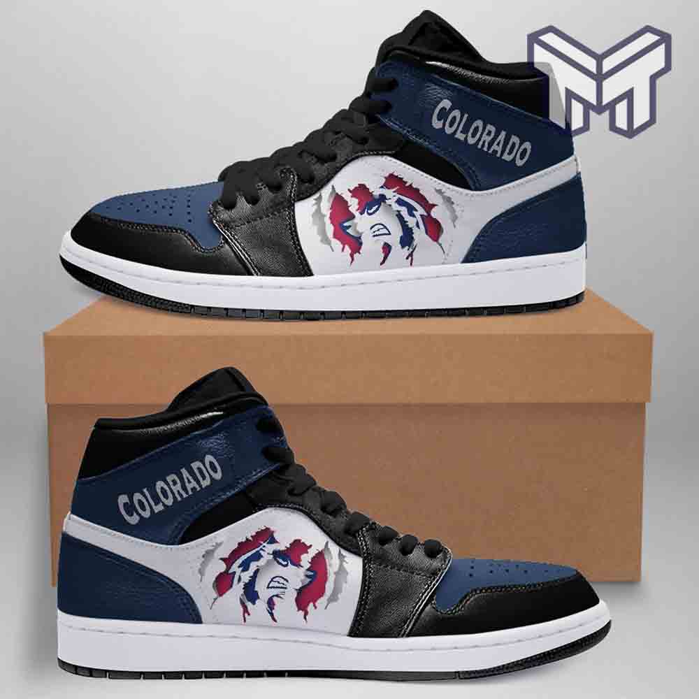 JWFancy Colorado State Pueblo Thunderwolves AJ1 High Sneakers Shoes For Men And Women