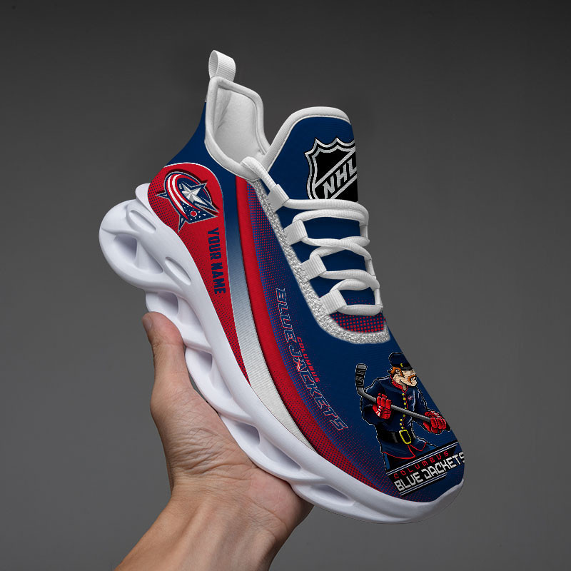 JWFancy Columbus Blue Jackets Max Soul Shoes Sneakers For Men And Women
