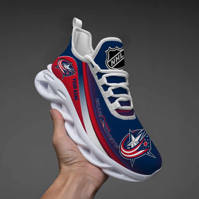 JWFancy Columbus Blue Jackets Max Soul Shoes Sneakers For Men And Women