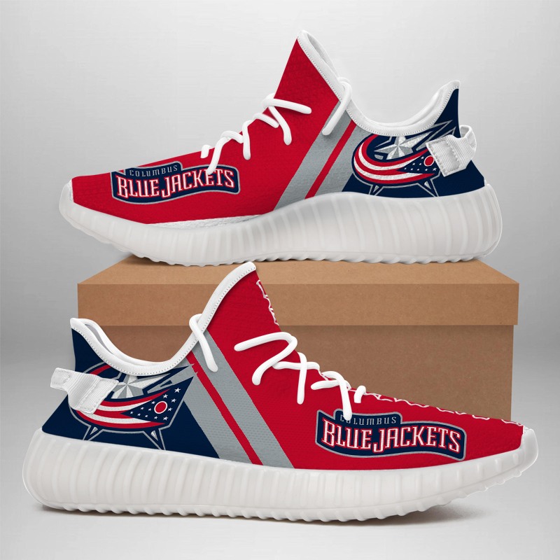JWFancy Columbus Blue Jackets Yeezy Boost Shoes For Men And Women