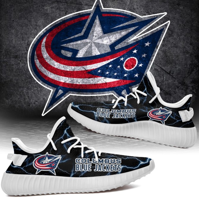 JWFancy Columbus Blue Jackets Yeezy Boost Shoes For Men And Women