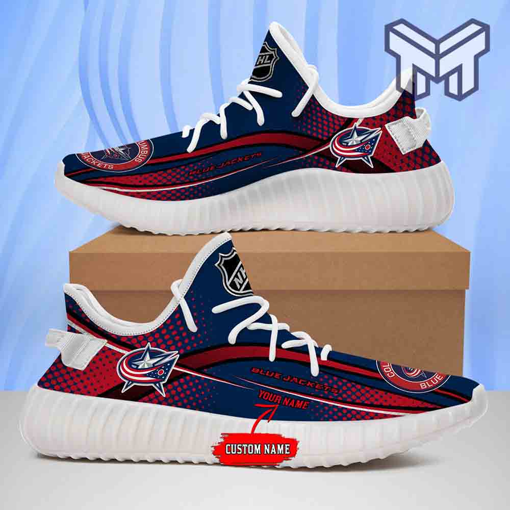 JWFancy Columbus Blue Jackets Yeezy Boost Shoes For Men And Women
