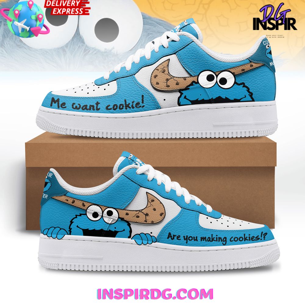 JWFancy Cookie Monster Air Low-Top Sneakers Shoes For Men And Women