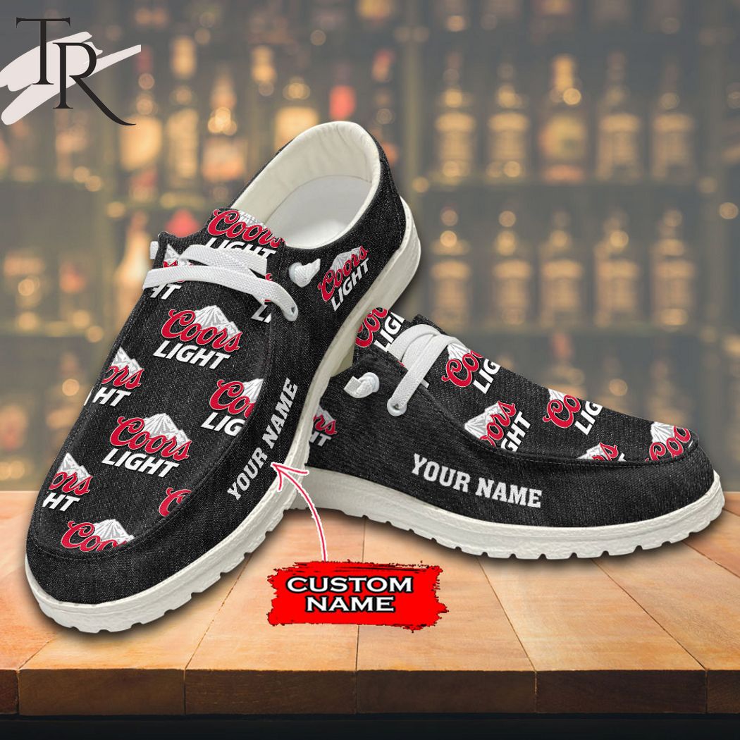 JWFancy Coors Light Hey Dude Shoes Wally Men's Lace Up Loafers Comfortable For Men And Women