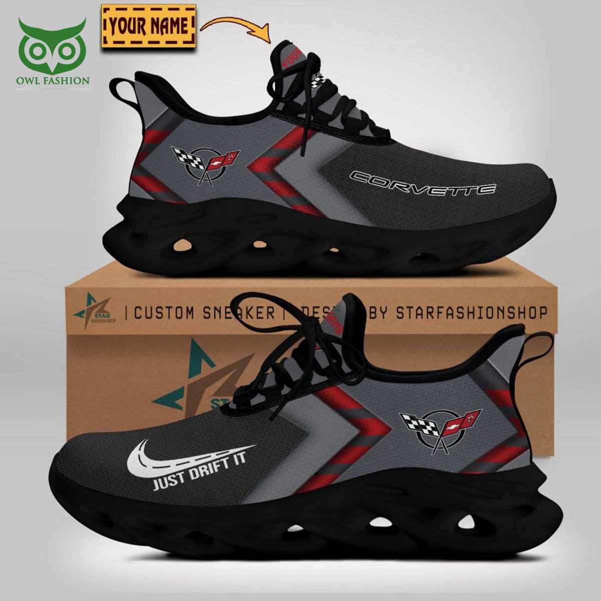 JWFancy Corvette C5 Famous Max Soul Shoes Sneakers For Men And Women
