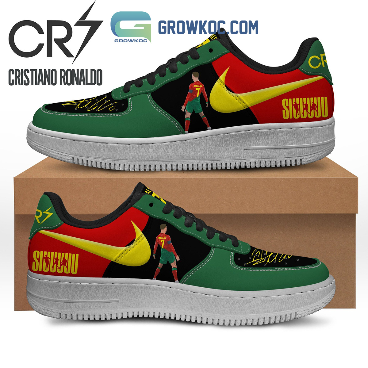 JWFancy Cristiano Ronaldo Air Low-Top Sneakers Shoes For Men And Women
