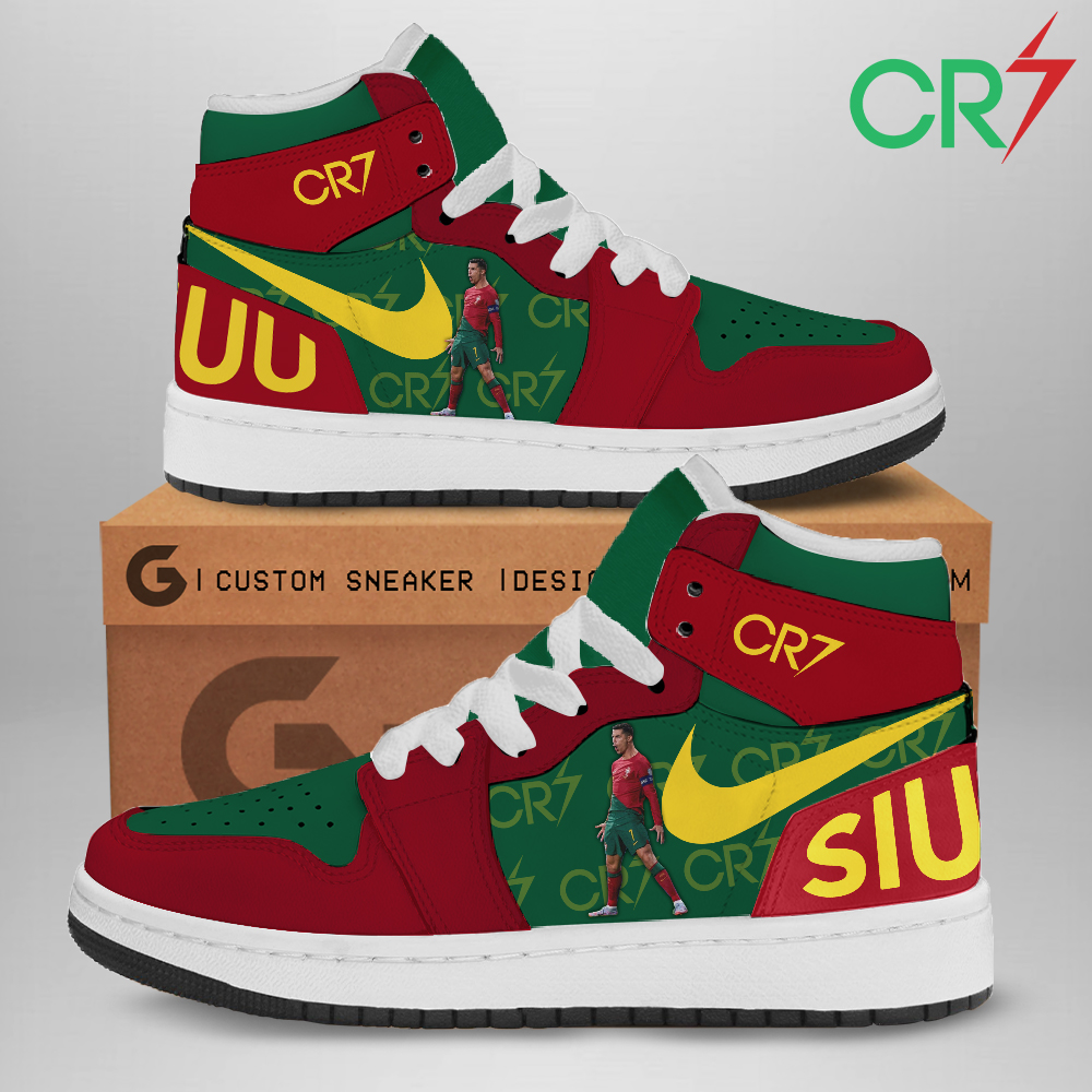 JWFancy Cristiano Ronaldo AJ1 High Sneakers Shoes For Men And Women