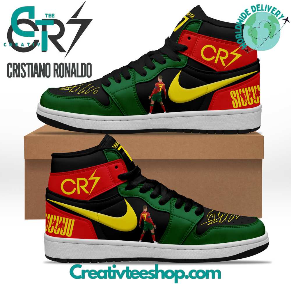 JWFancy Cristiano Ronaldo AJ1 High Sneakers Shoes For Men And Women
