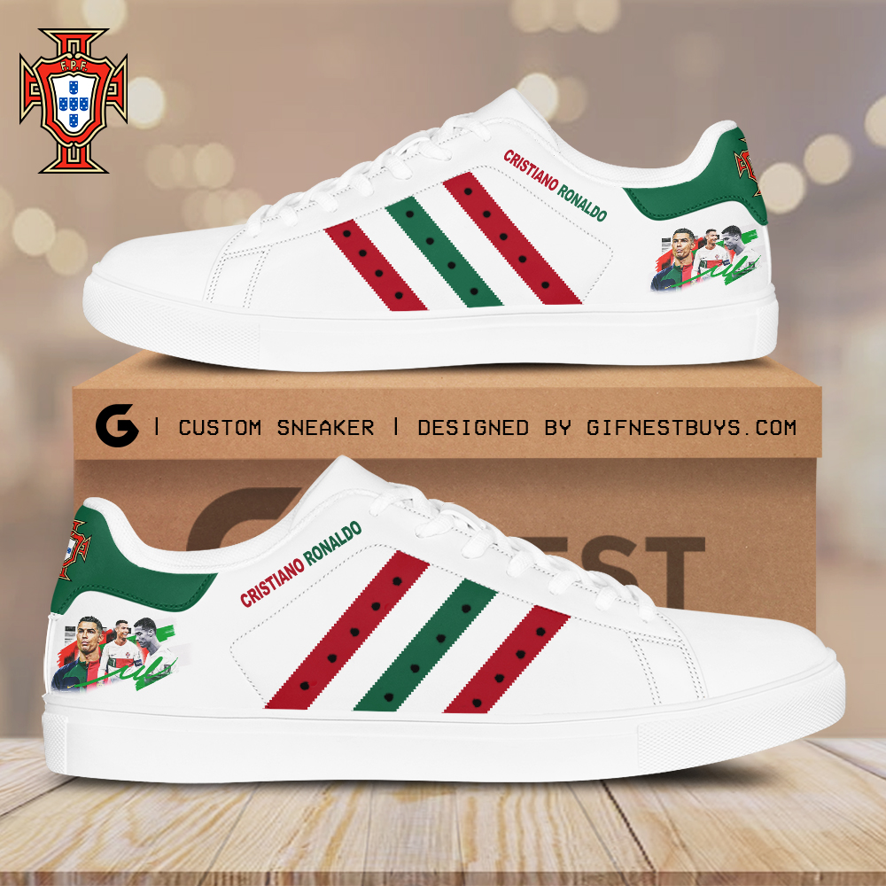 JWFancy Cristiano Ronaldo x Portugal National Team Skate Stan Shoes Sneakes For Men And Women