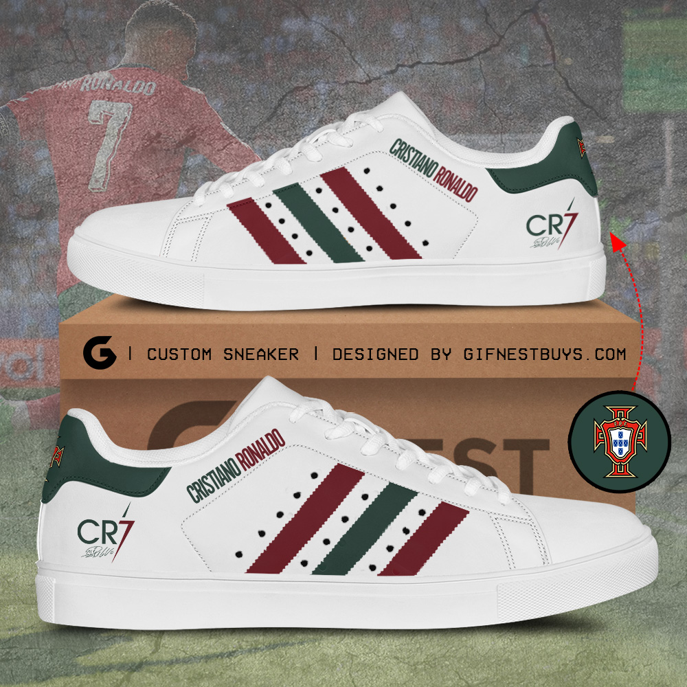 JWFancy Cristiano Ronaldo x Portugal National Team Skate Stan Shoes Sneakes For Men And Women