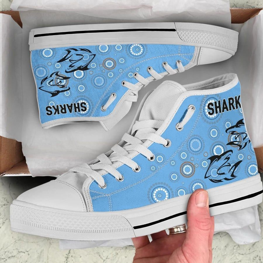 JWFancy Cronulla-Sutherland Sharks High Top Canvas Sneakers Shoes For Men And Women