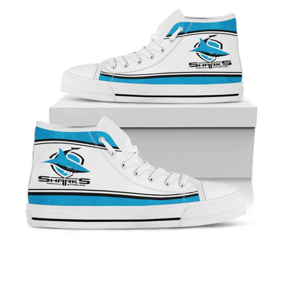 JWFancy Cronulla-Sutherland Sharks High Top Canvas Sneakers Shoes For Men And Women