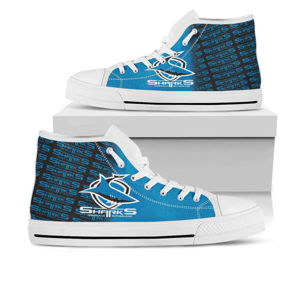 JWFancy Cronulla-Sutherland Sharks High Top Canvas Sneakers Shoes For Men And Women