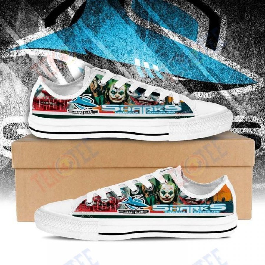 JWFancy Cronulla-Sutherland Sharks Low Top Canvas Sneakers Shoes For Men And Women