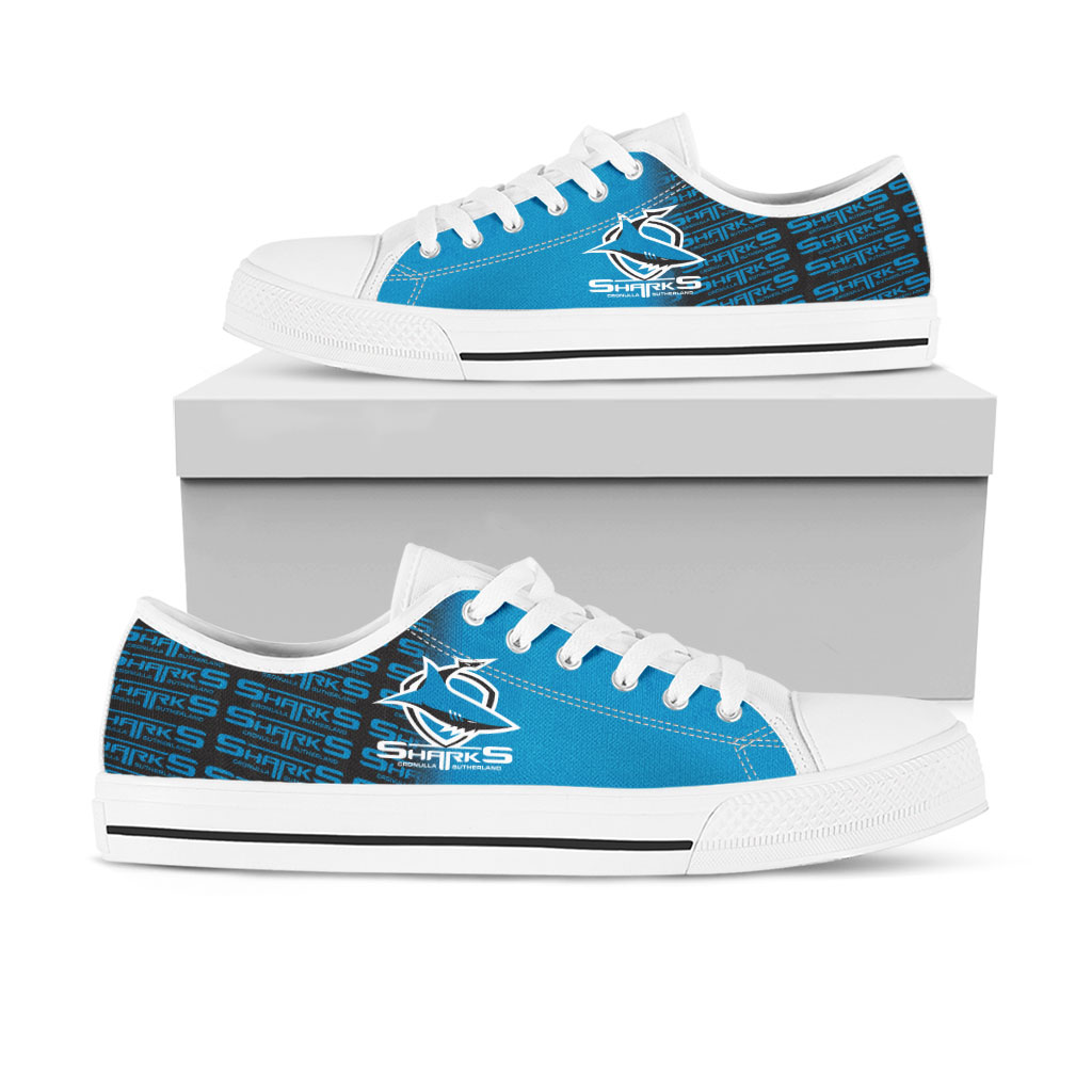 JWFancy Cronulla-Sutherland Sharks Low Top Canvas Sneakers Shoes For Men And Women