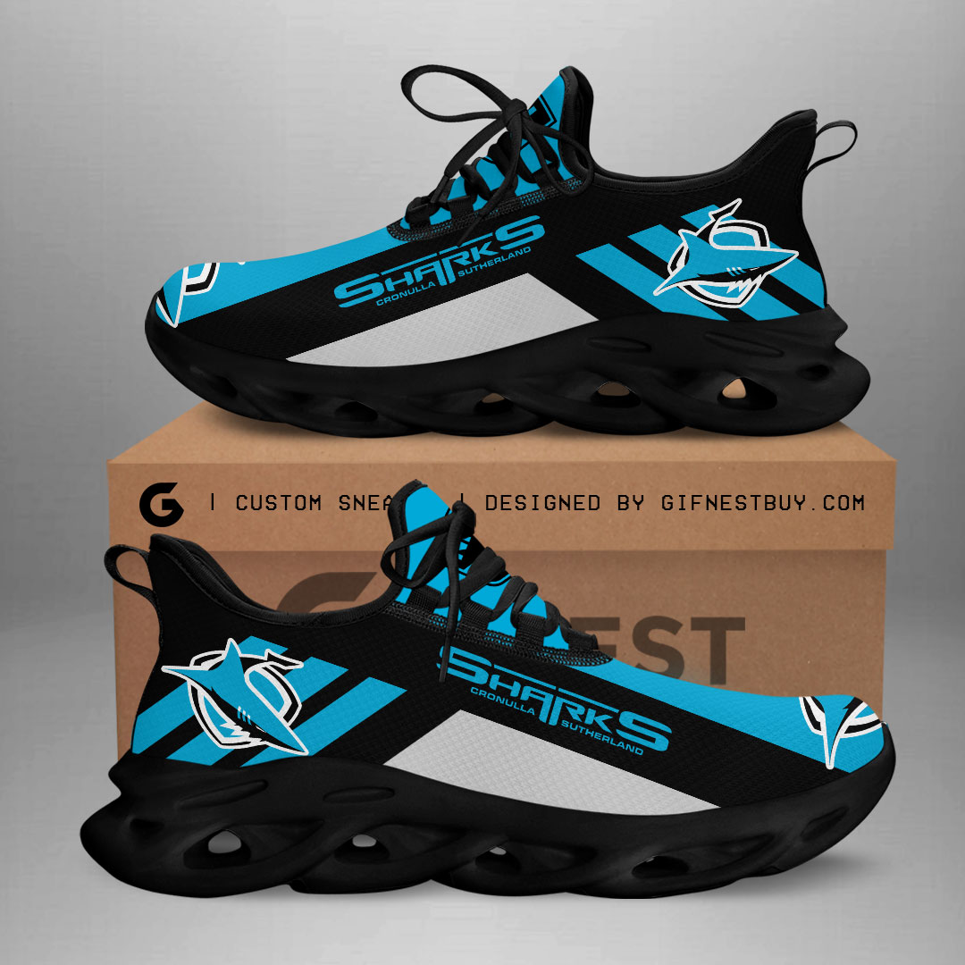 JWFancy Cronulla-Sutherland Sharks Max Soul Shoes Sneakers For Men And Women