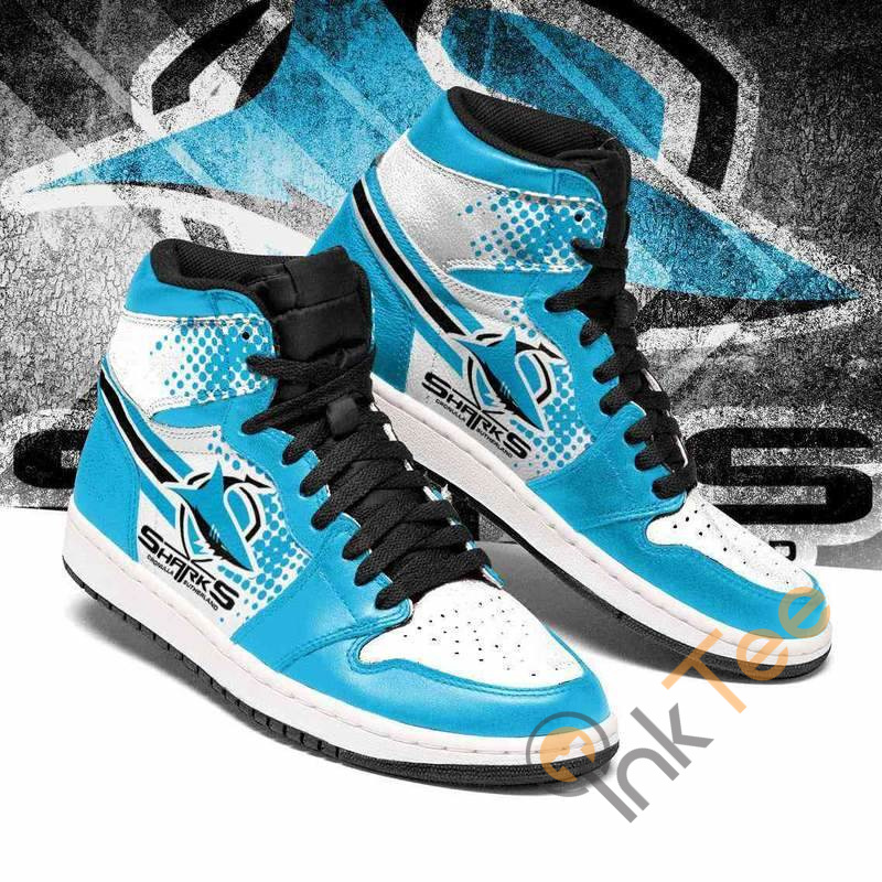 JWFancy Cronulla-Sutherland Sharks NRL AJ1 High Sneakers Shoes For Men And Women