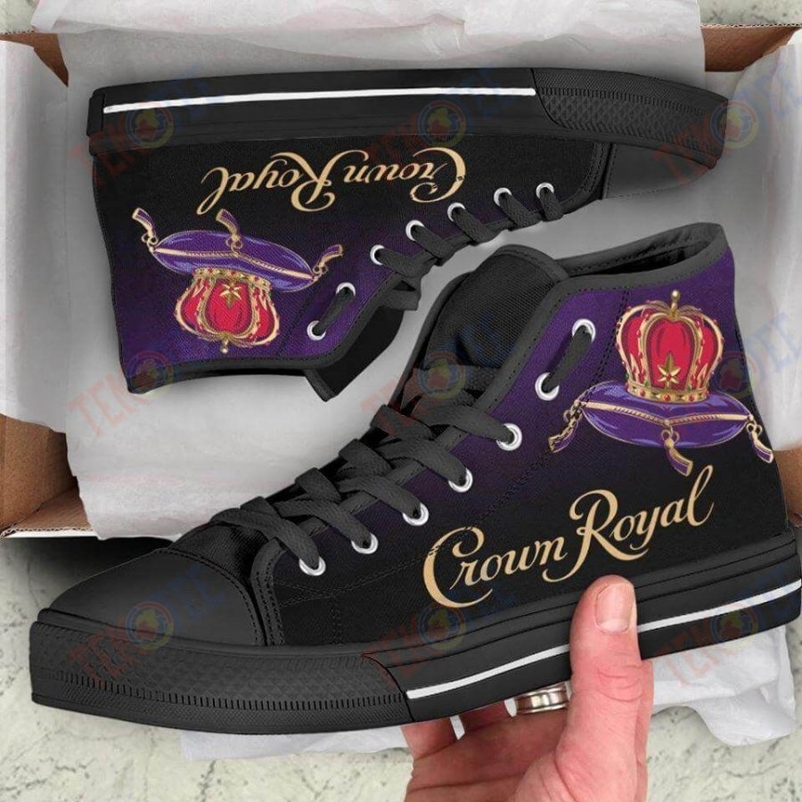 JWFancy Crown Royal High Top Canvas Sneakers Shoes For Men And Women