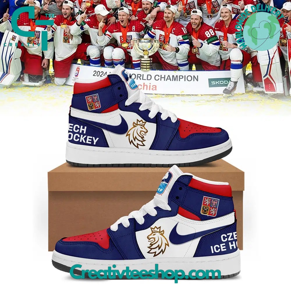 JWFancy Czech Ice Hockey AJ1 High Sneakers Shoes For Men And Women